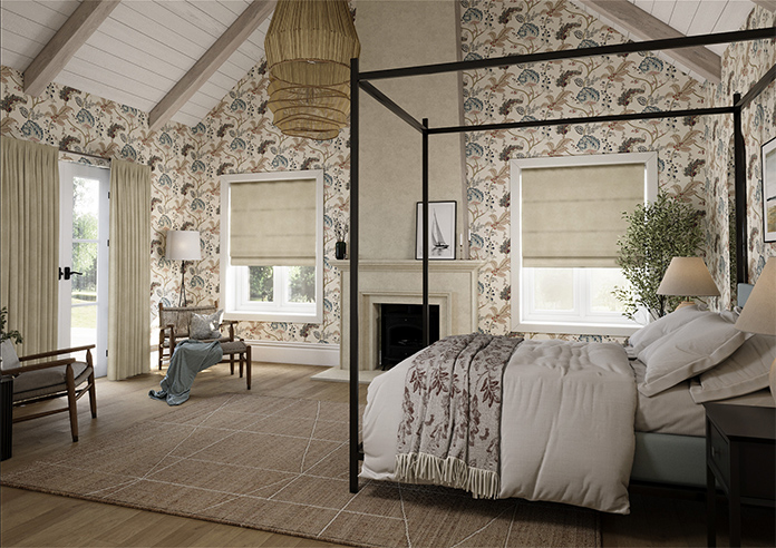 Faux Suede, Natural - Roman Blind - Image 7